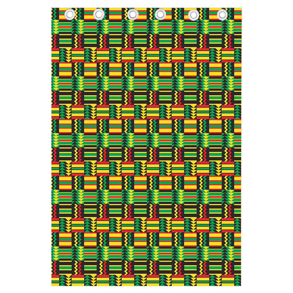 West African Kente Tribal Pattern Print Curtain