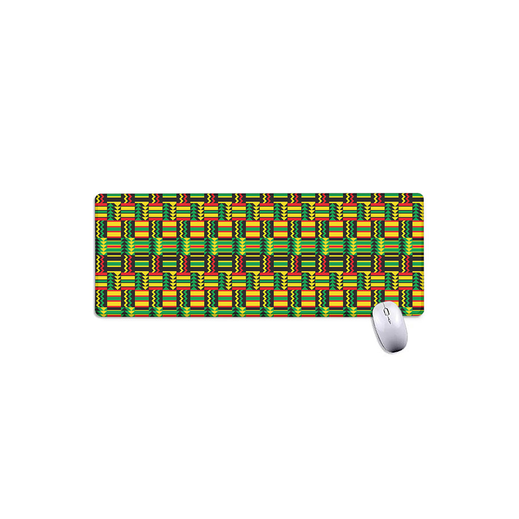 West African Kente Tribal Pattern Print Extended Mouse Pad