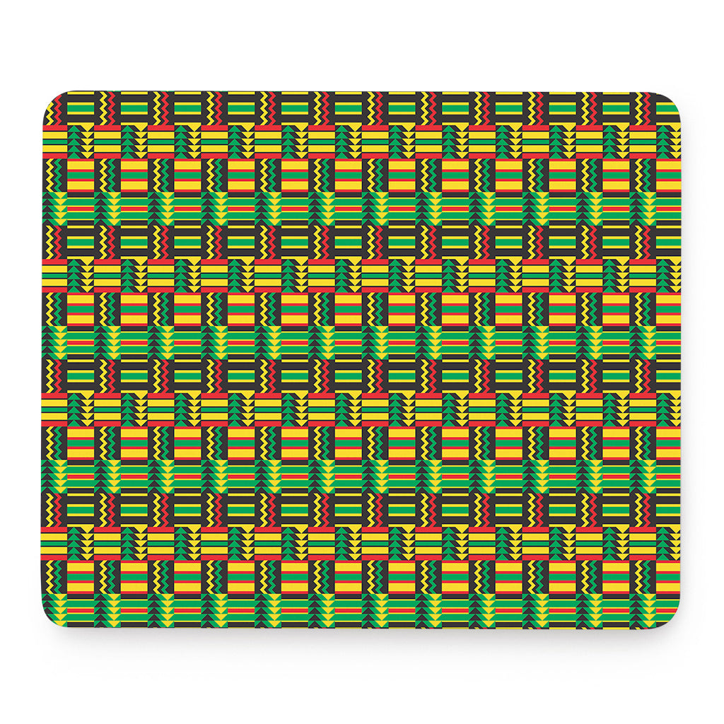 West African Kente Tribal Pattern Print Mouse Pad