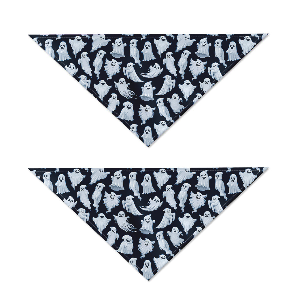 White Ghost Pattern Print Dog Bandana