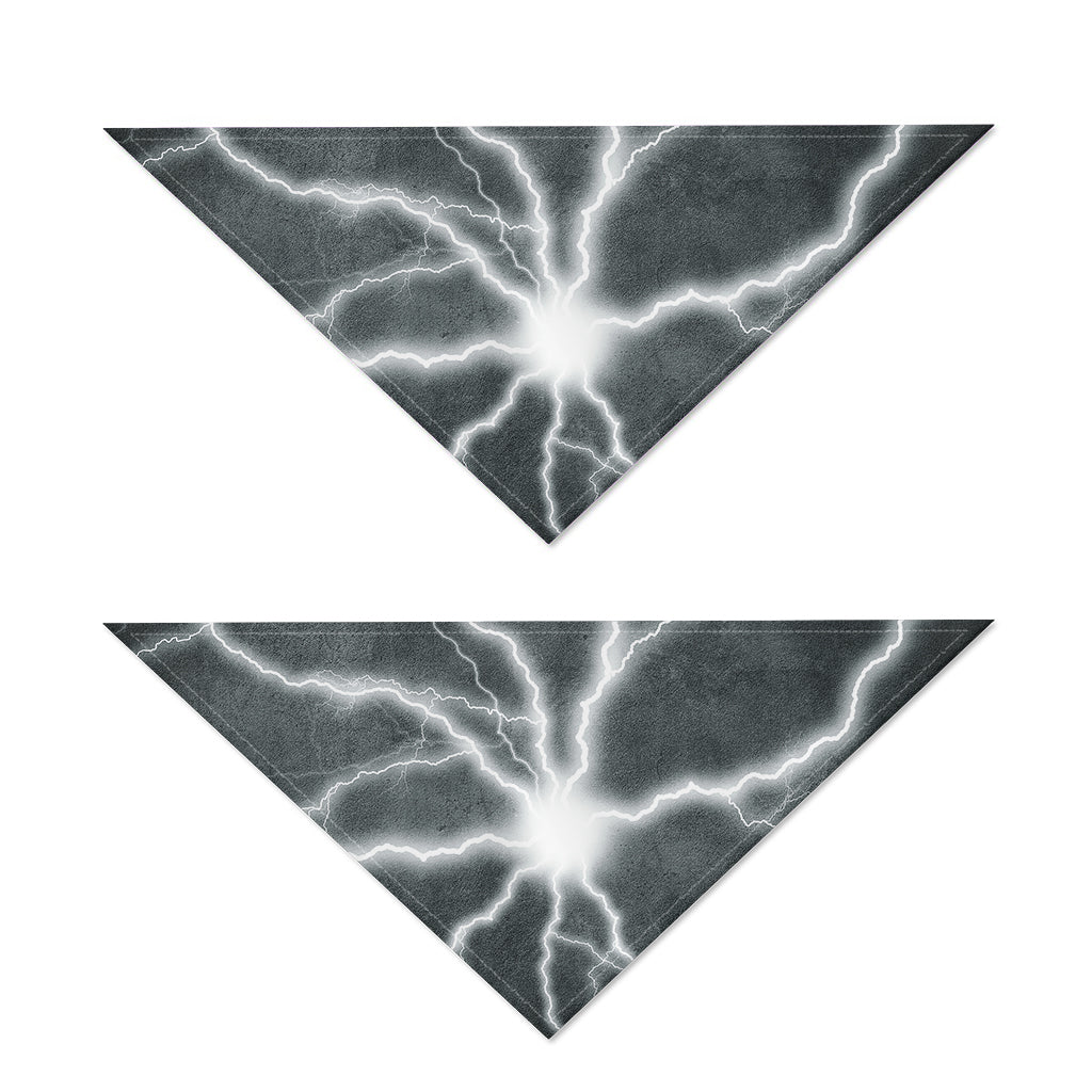 White Lightning Print Dog Bandana