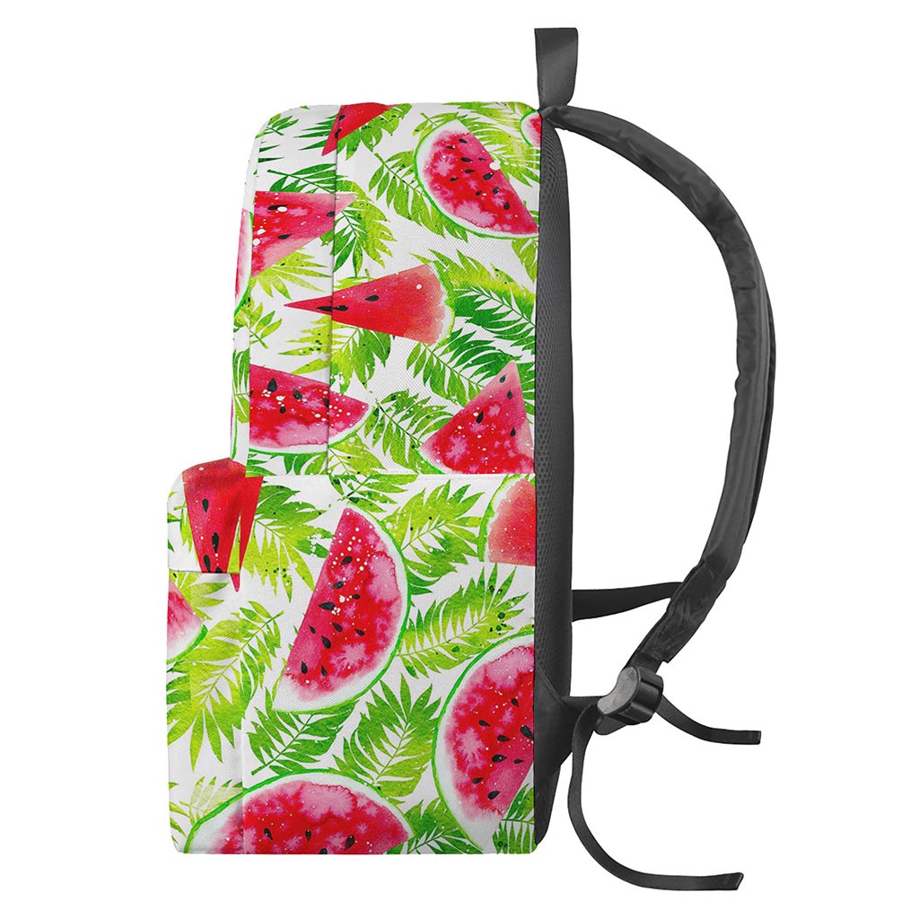 White Summer Watermelon Pattern Print Backpack
