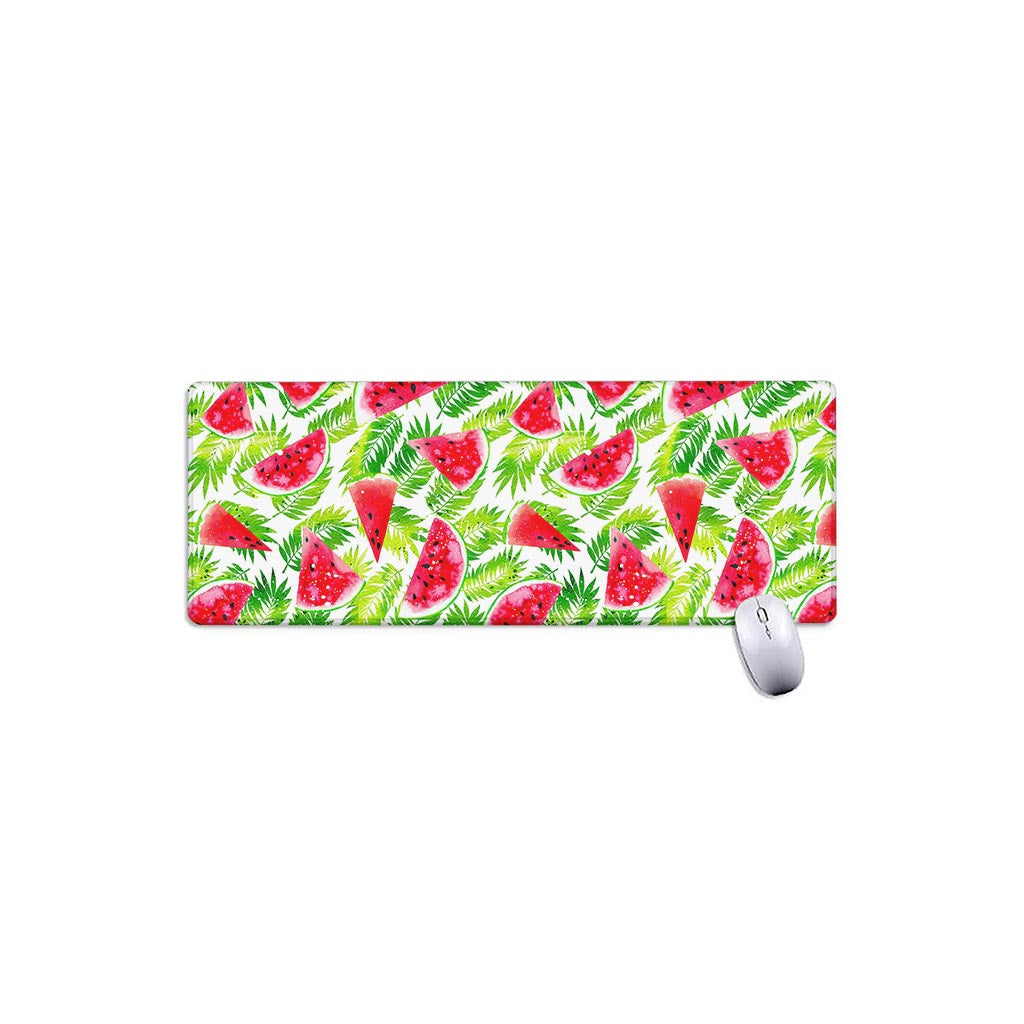 White Summer Watermelon Pattern Print Extended Mouse Pad