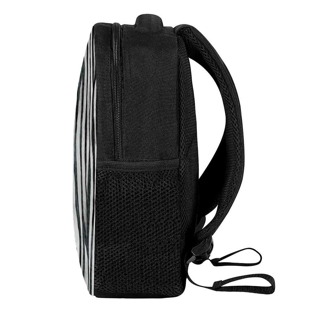 White Tiger Stripe Pattern Print Casual Backpack