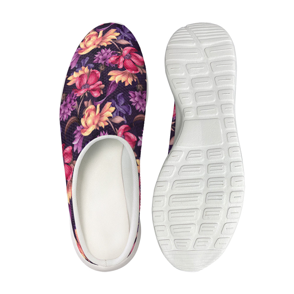 Wild Flower Print Mesh Casual Shoes