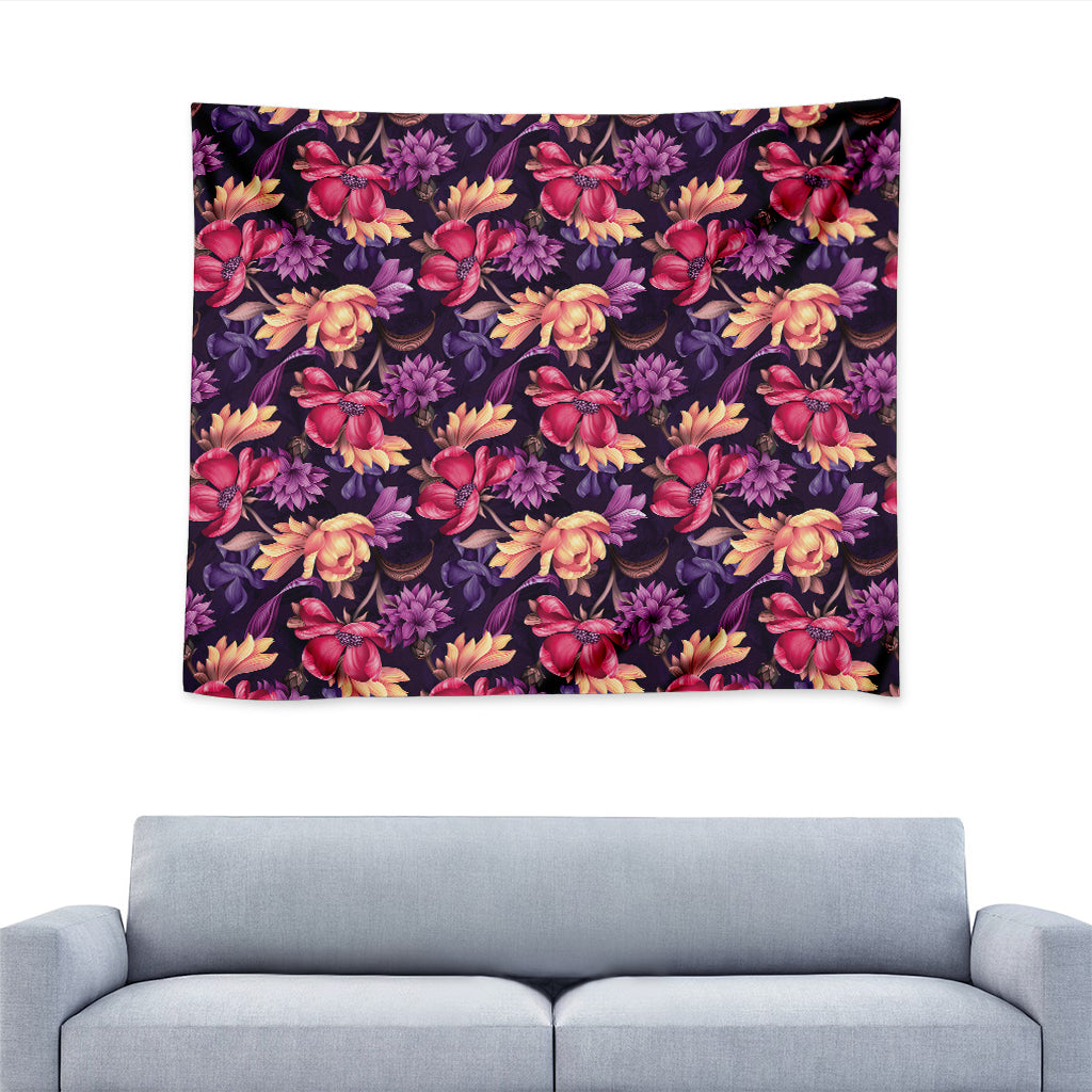 Wild Flower Print Tapestry