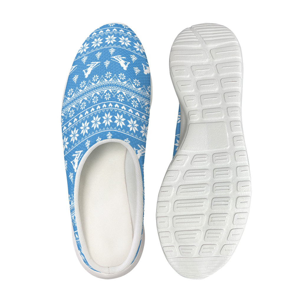 Winter Ski Knitting Pattern Print Mesh Casual Shoes