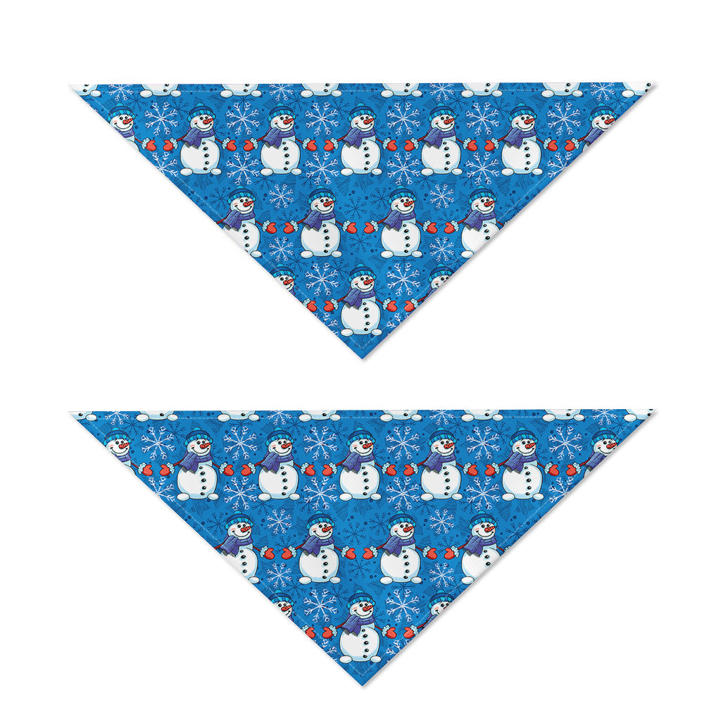 Winter Snowman Pattern Print Dog Bandana