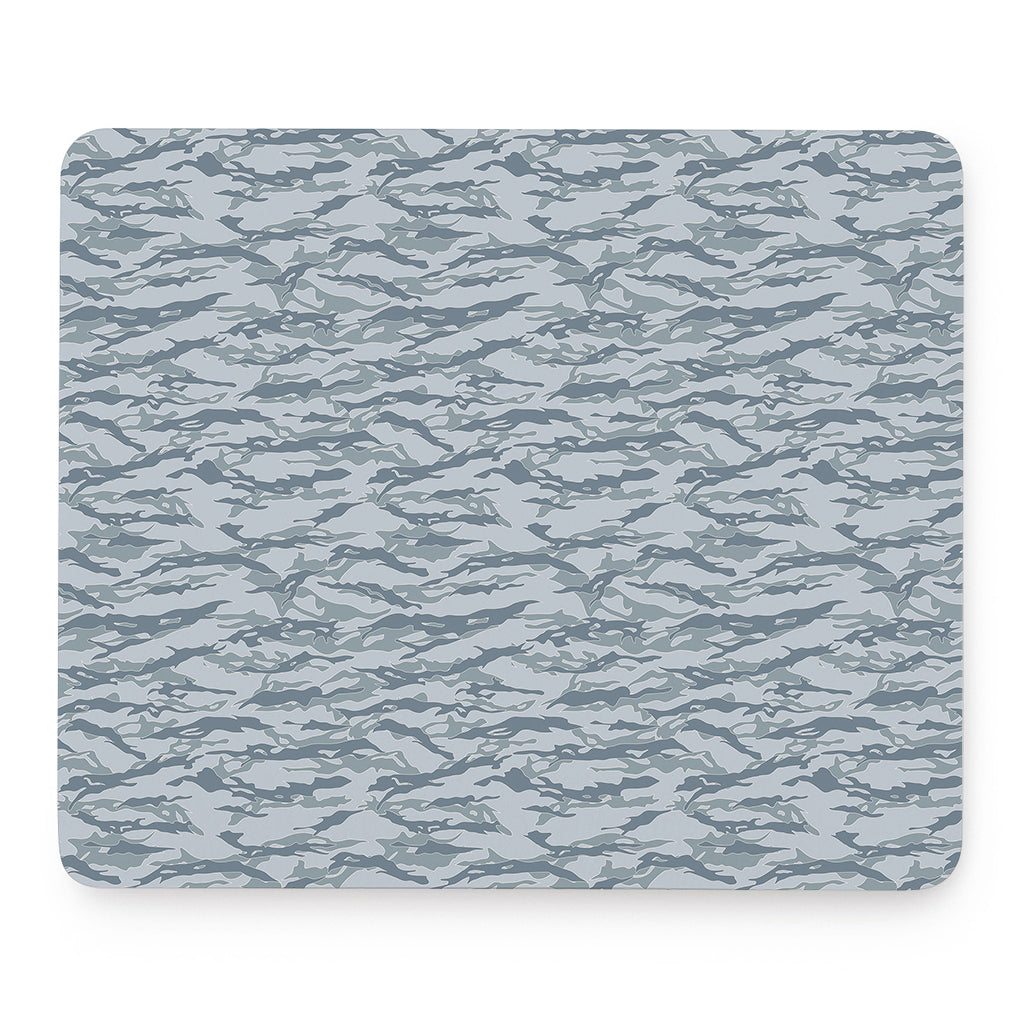 Winter Tiger Stripe Camo Pattern Print Mouse Pad
