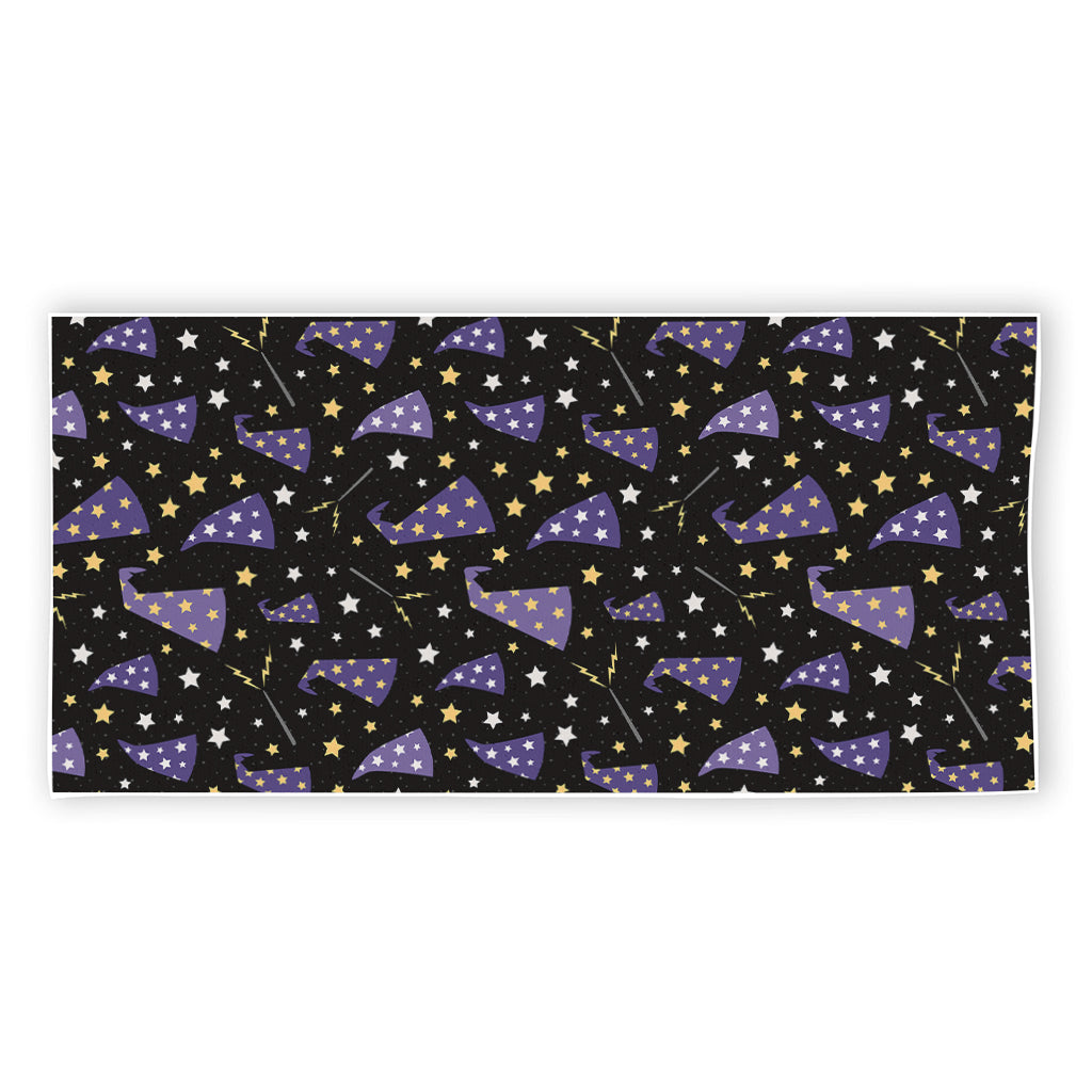Wizard Hat Pattern Print Beach Towel