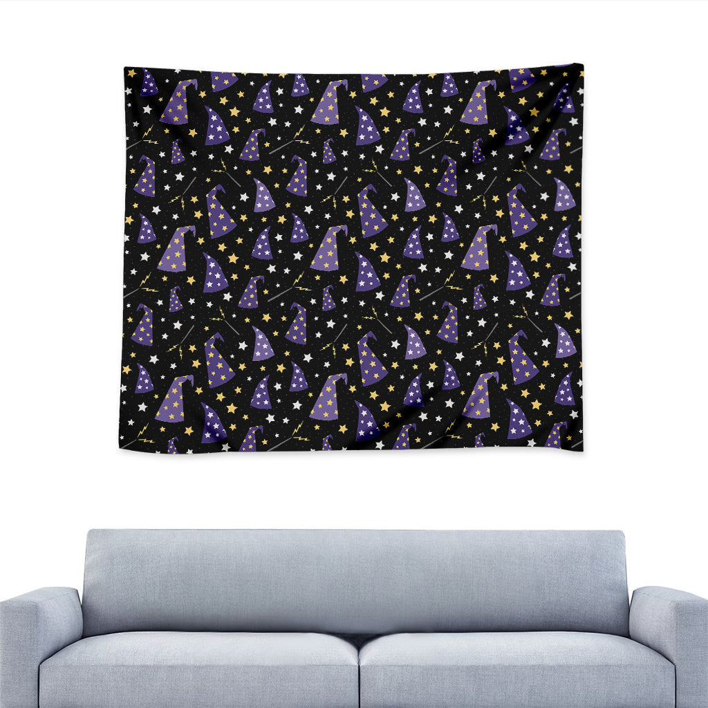 Wizard Hat Pattern Print Tapestry