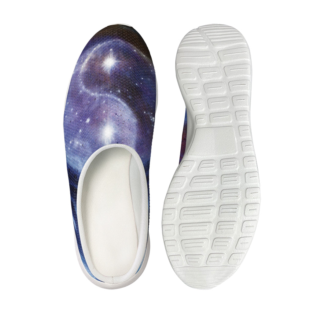 Woman Space Yin Yang Painting Print Mesh Casual Shoes