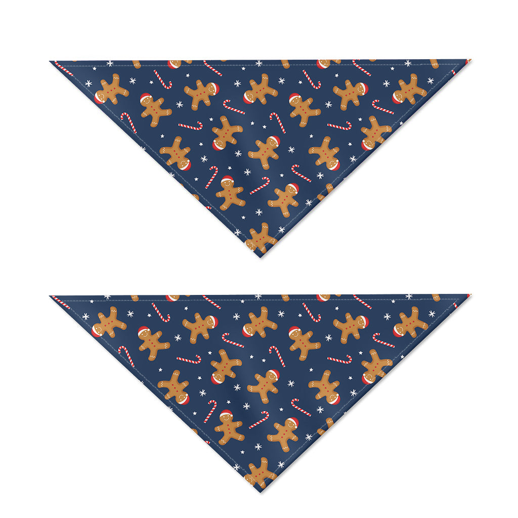 Xmas Gingerbread Man Pattern Print Dog Bandana
