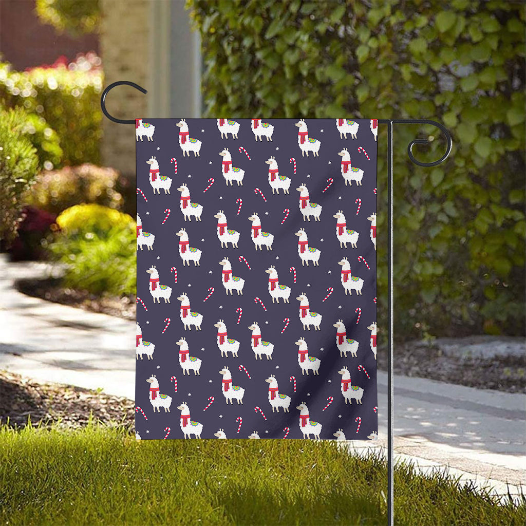 Xmas Llama Pattern Print House Flag