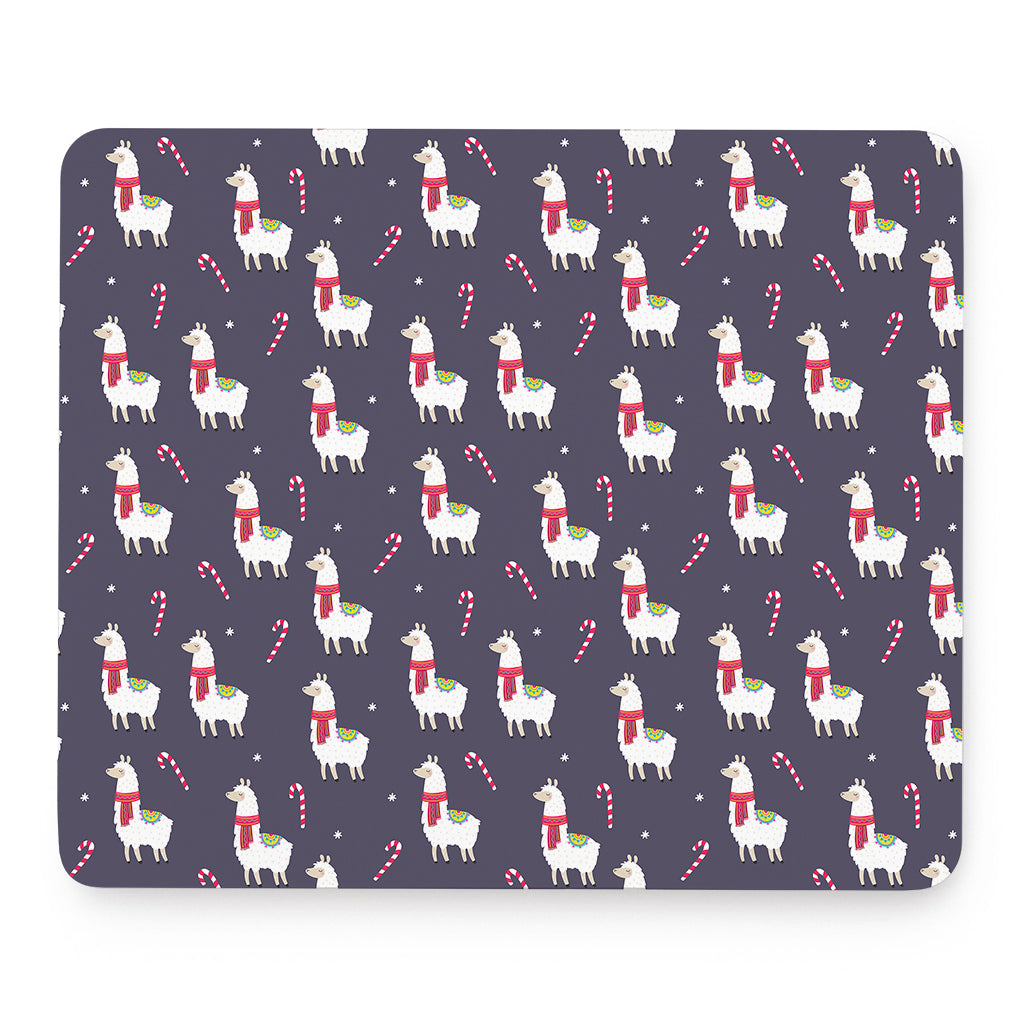 Xmas Llama Pattern Print Mouse Pad