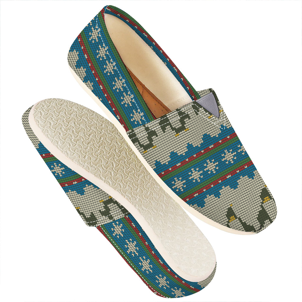Xmas Penguin Pattern Print Casual Shoes