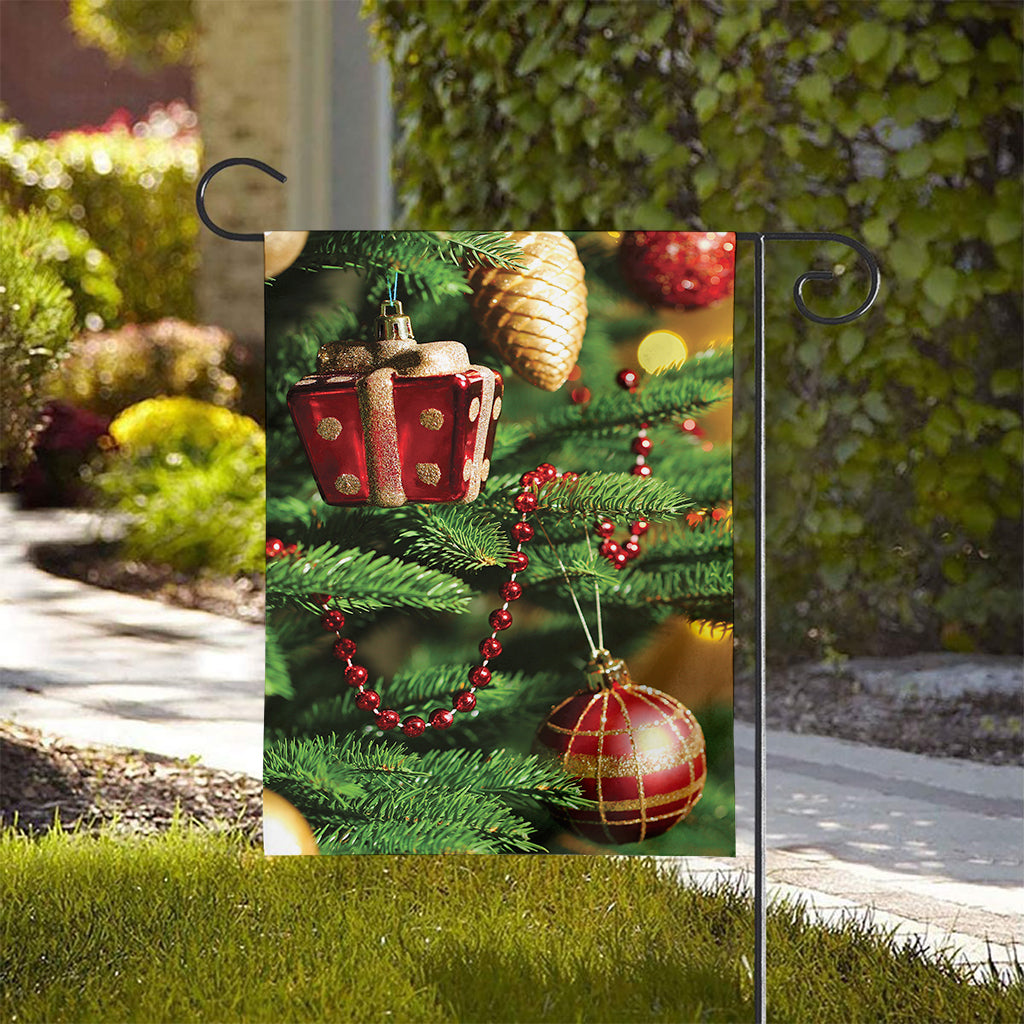 Xmas Tree Print House Flag