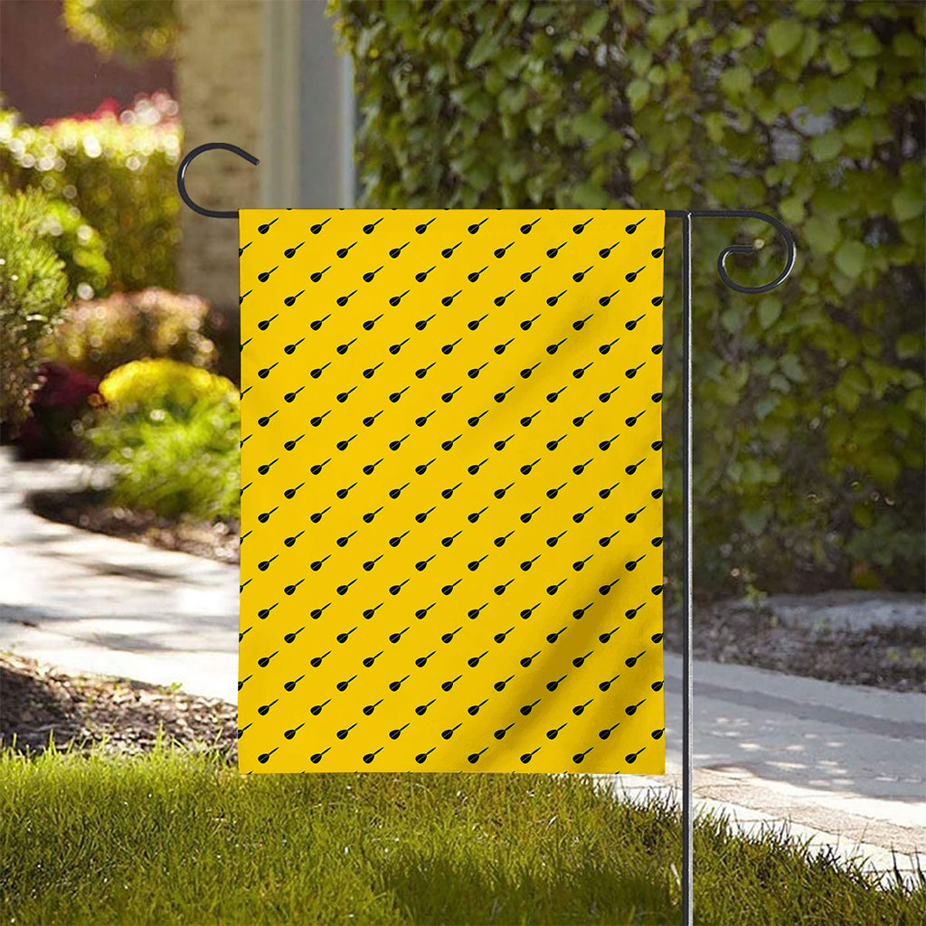 Yellow And Black Dart Pattern Print House Flag