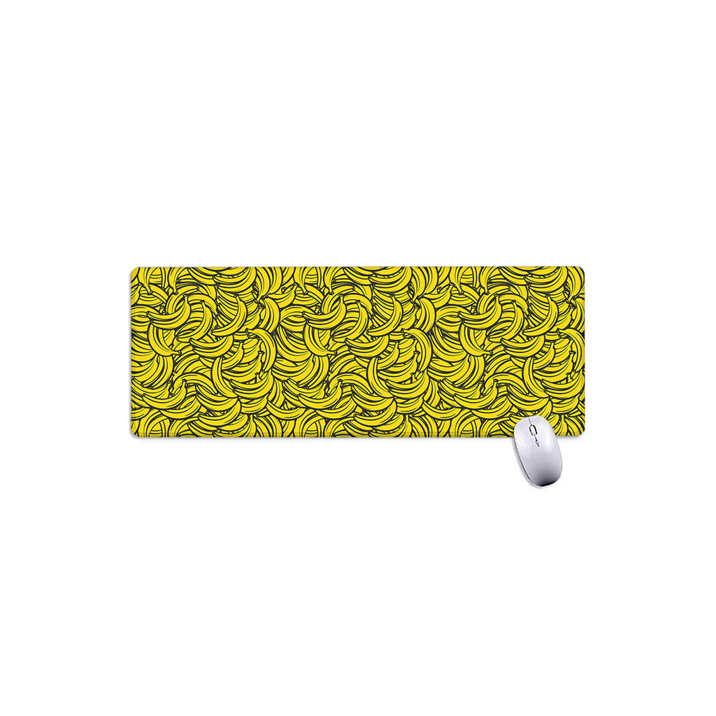 Yellow Banana Pattern Print Extended Mouse Pad