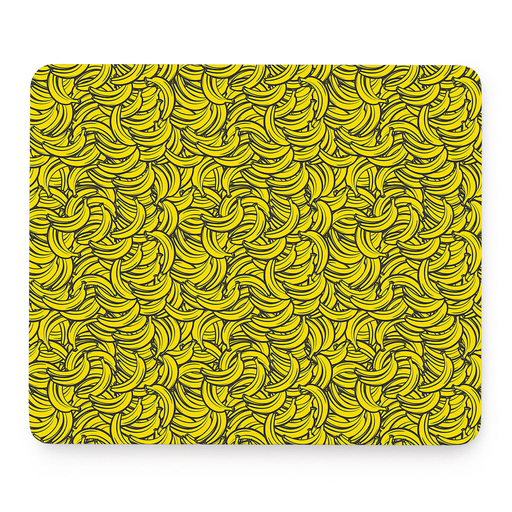 Yellow Banana Pattern Print Mouse Pad