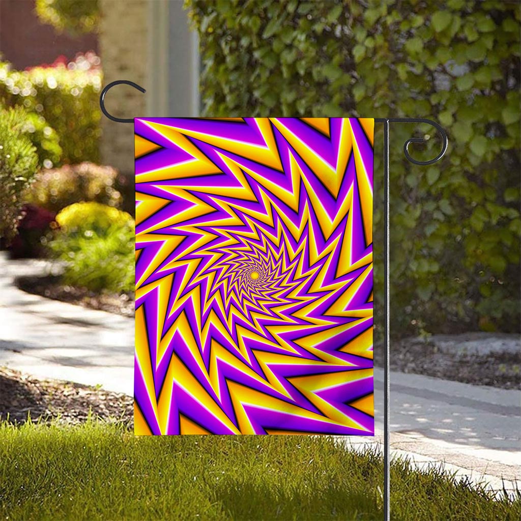 Yellow Big Bang Moving Optical Illusion House Flag