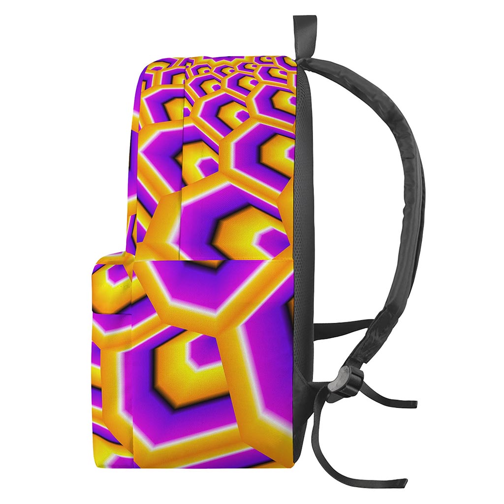 Yellow Hive Moving Optical Illusion Backpack