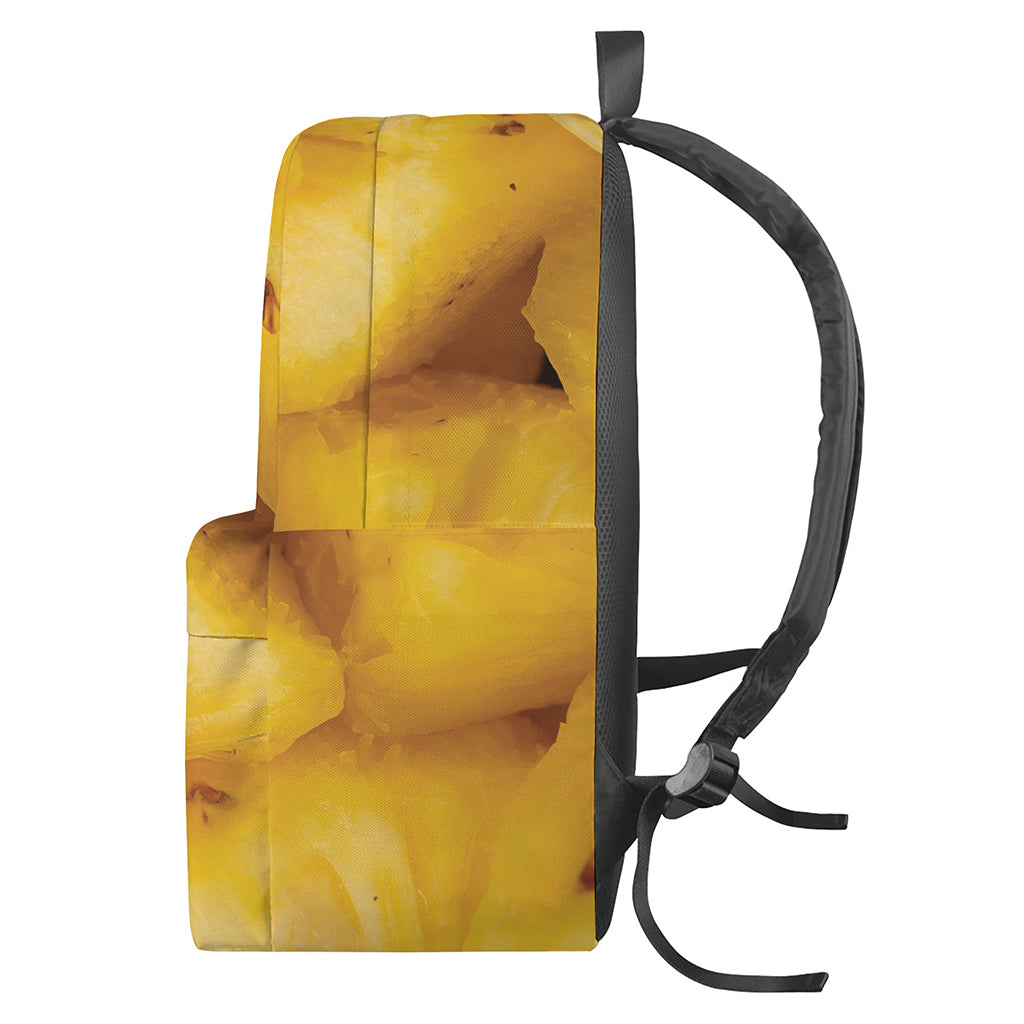 Yellow Pineapple Pieces Print Backpack