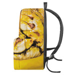 Yellow Python Snake Print Backpack