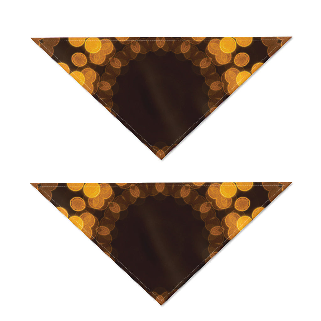 Yellow Spot Kaleidoscope Print Dog Bandana