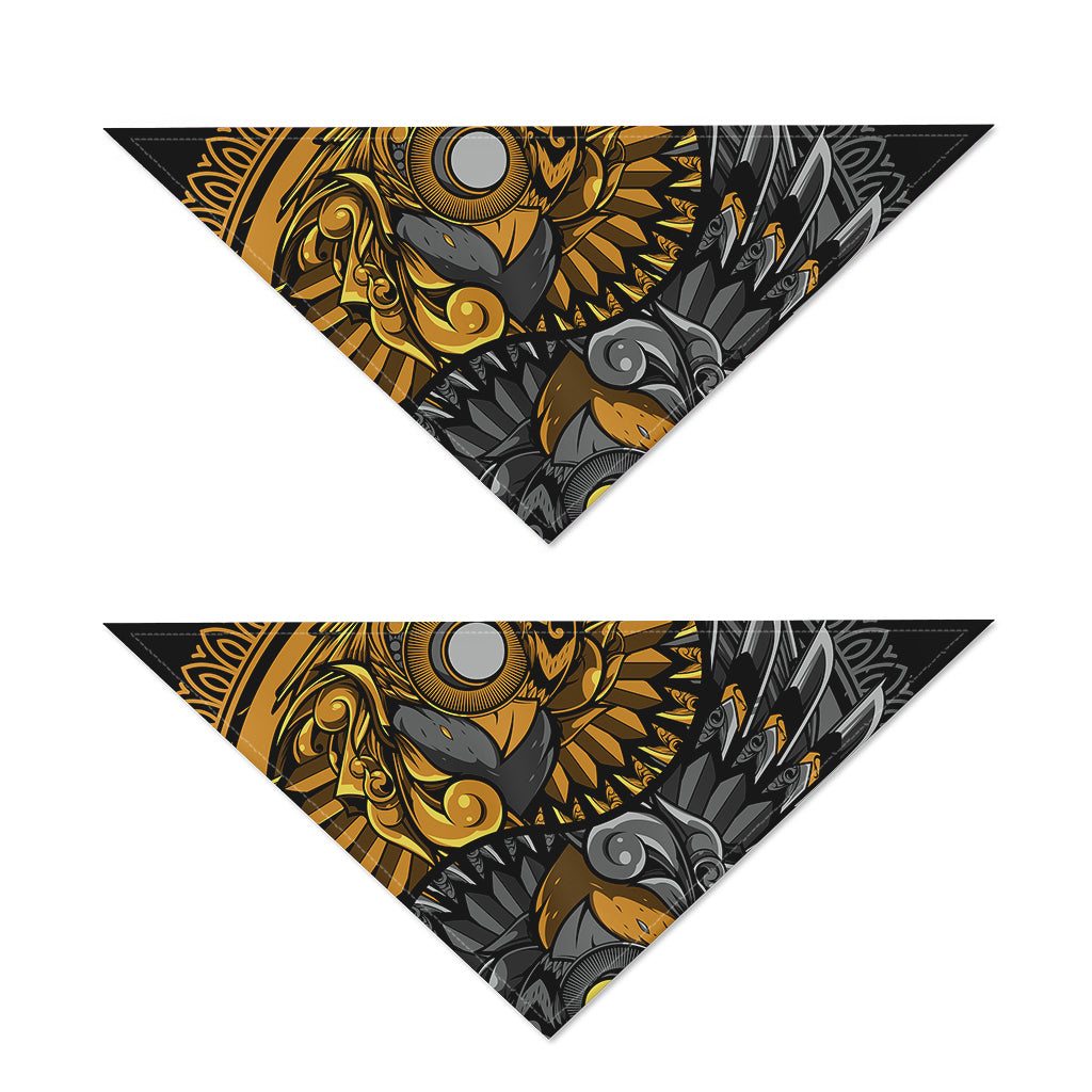Yin Yang Owl Print Dog Bandana