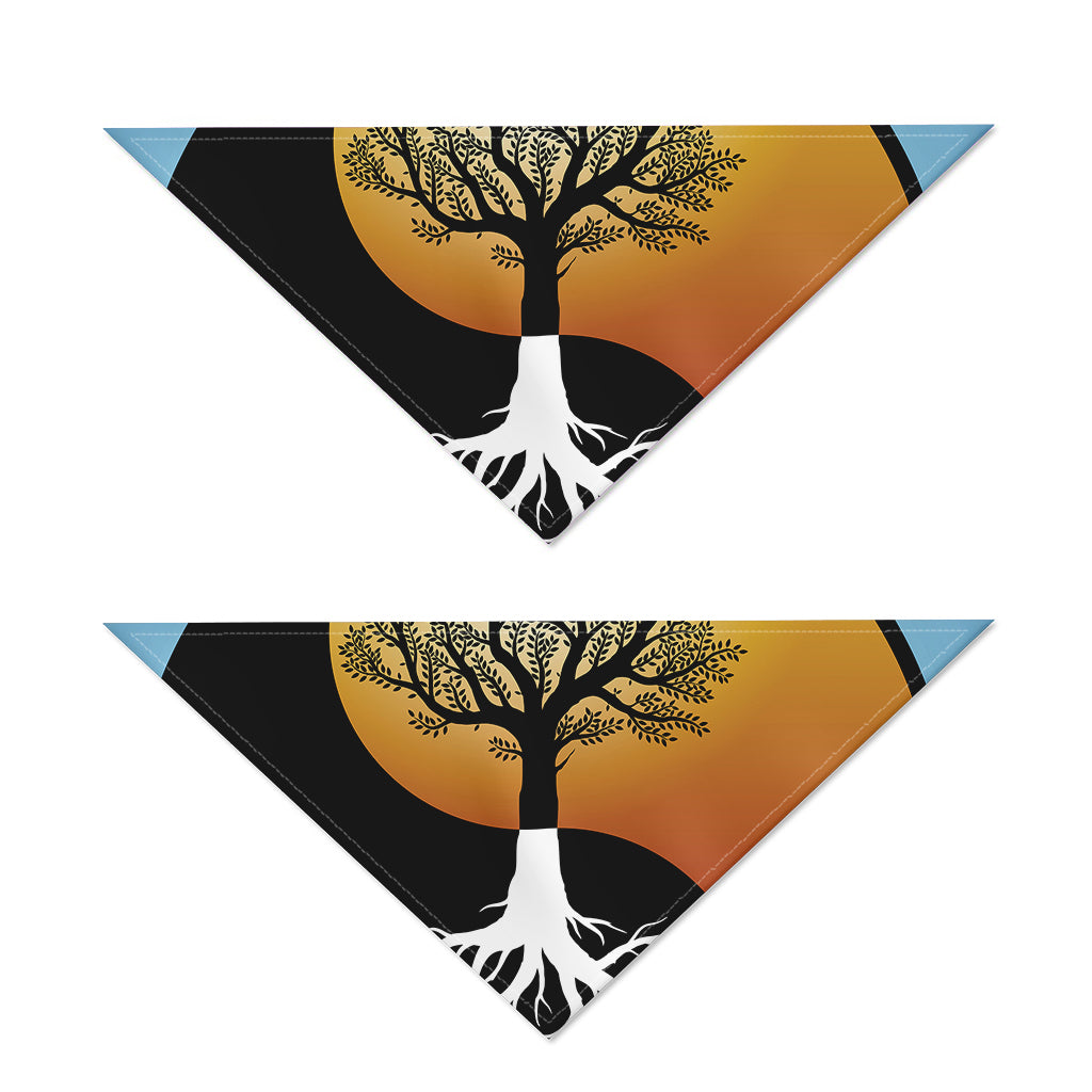 Yin Yang Tree Of Life Print Dog Bandana