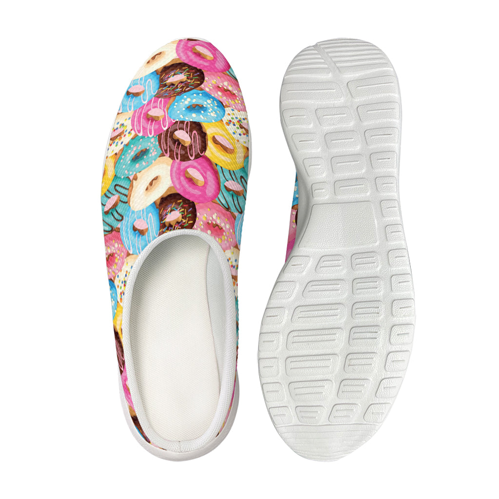Yummy Donut Pattern Print Mesh Casual Shoes