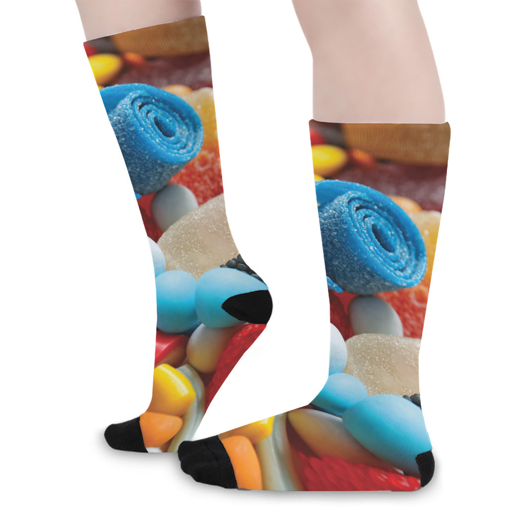 Yummy Gummy Print Long Socks