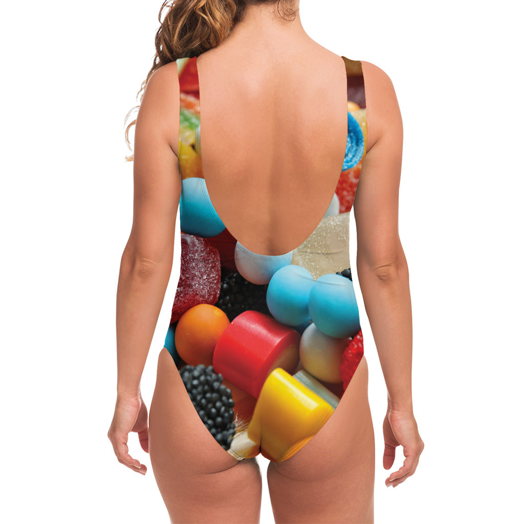 Yummy Gummy Print One Piece Swimsuit