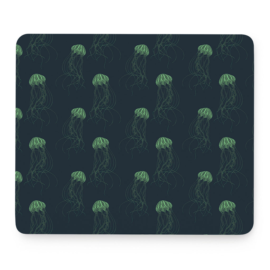 Zentangle Jellyfish Pattern Print Mouse Pad