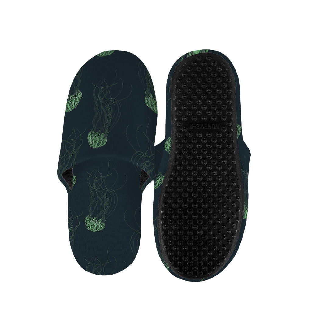 Zentangle Jellyfish Pattern Print Slippers