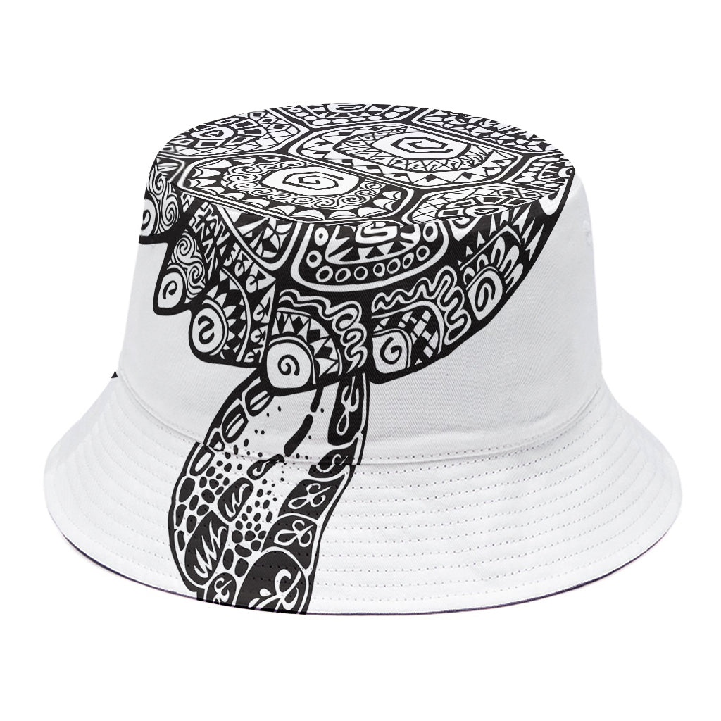 Zentangle Sea Turtle Print Bucket Hat