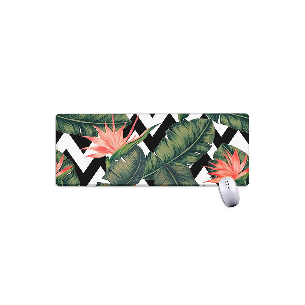 Zig Zag Tropical Pattern Print Extended Mouse Pad