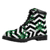 Zigzag Weed Pattern Print Work Boots