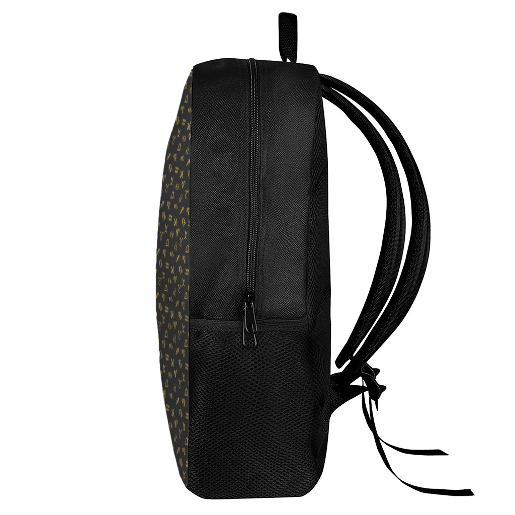 Zodiac Astrological Signs Pattern Print 17 Inch Backpack