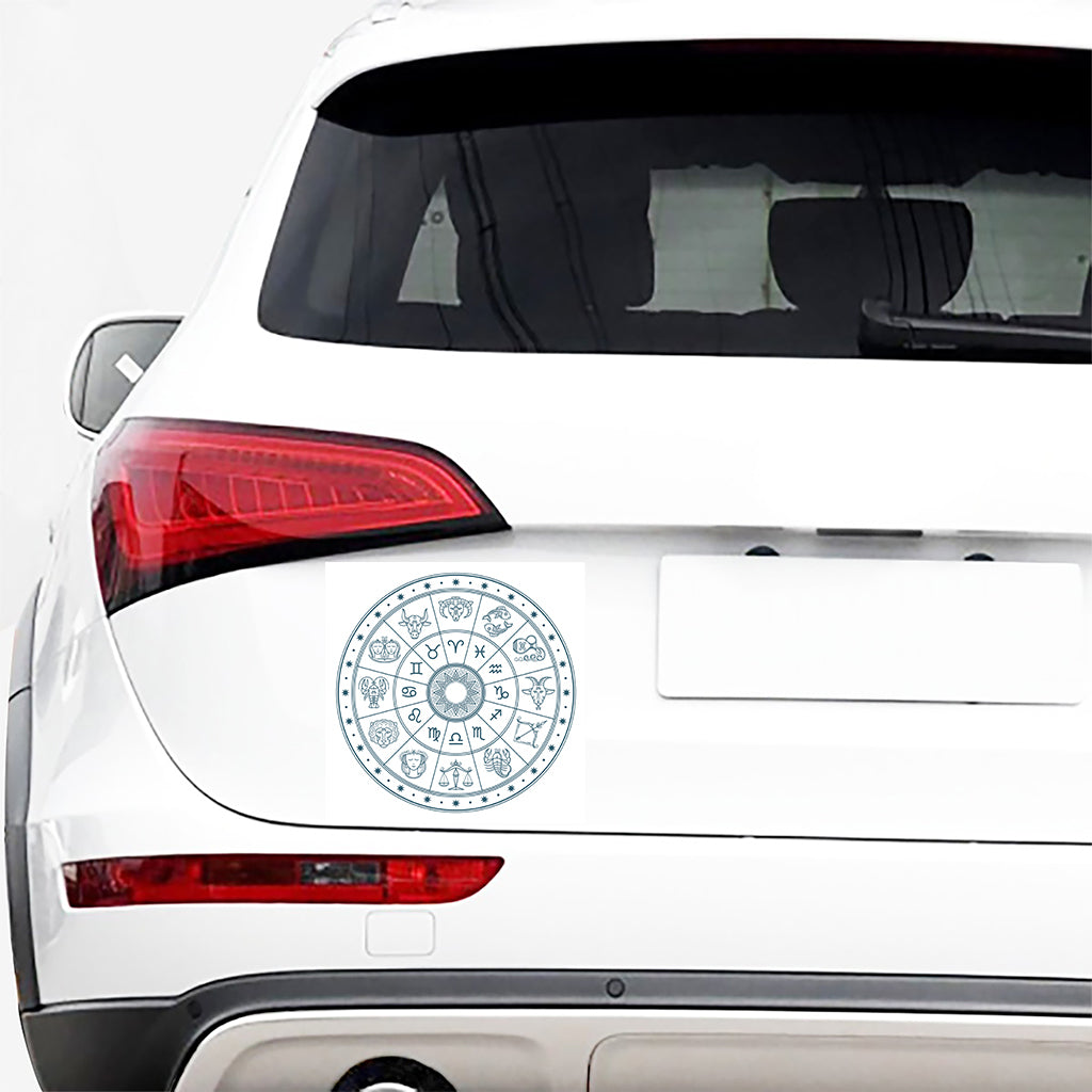 Zodiac Astrology Signs Print Car Sticker