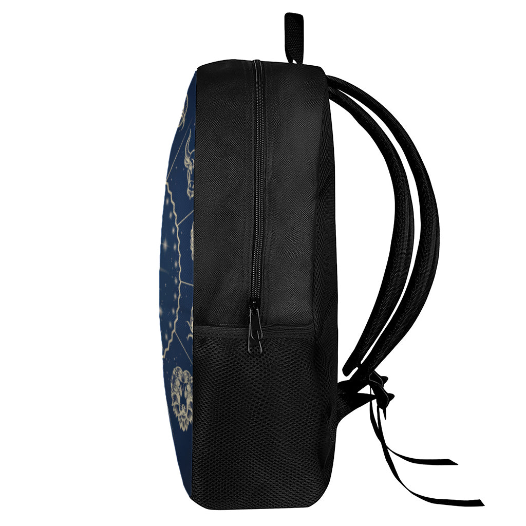 Zodiac Astrology Symbols Print 17 Inch Backpack