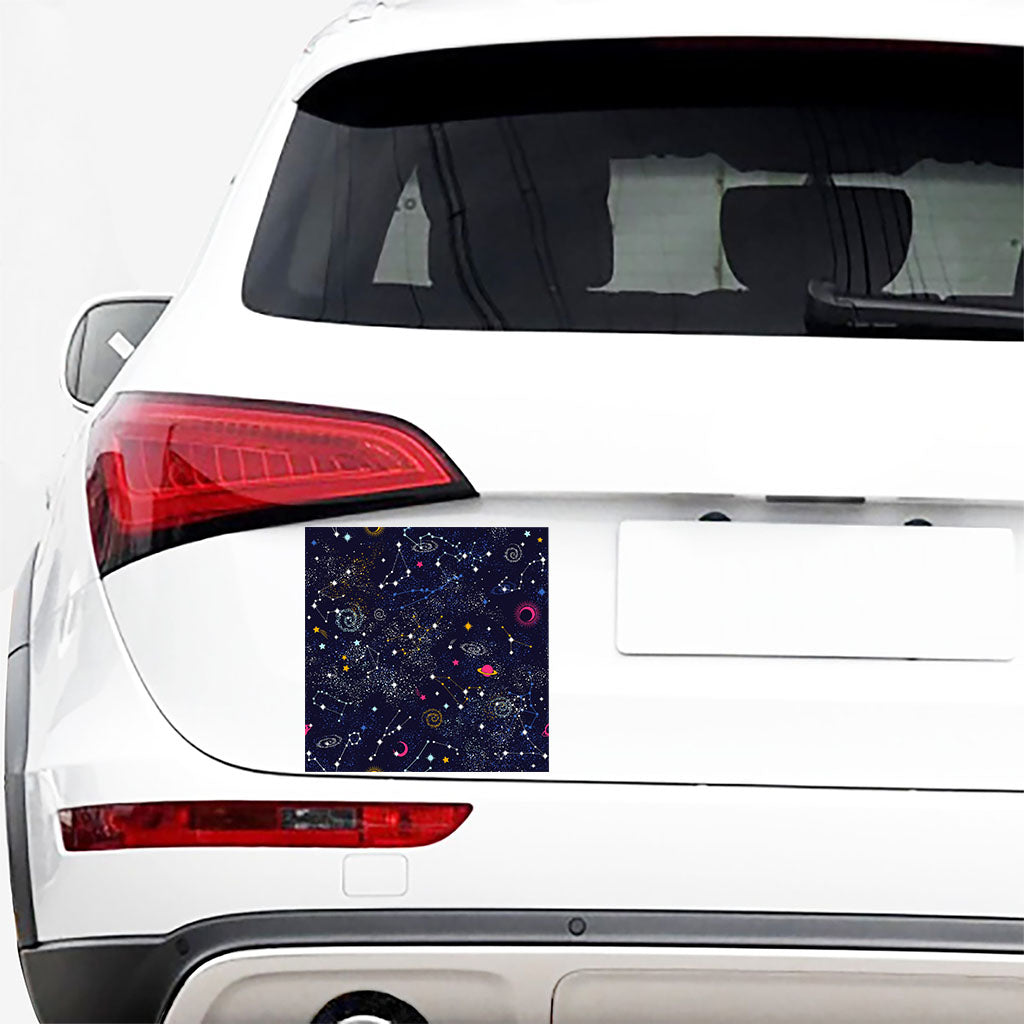 Zodiac Star Signs Galaxy Space Print Car Sticker