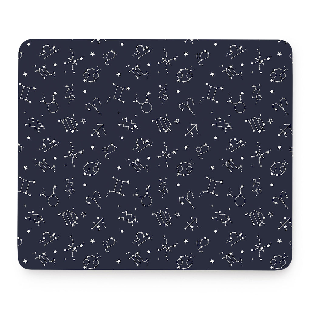 Zodiac Star Signs Pattern Print Mouse Pad