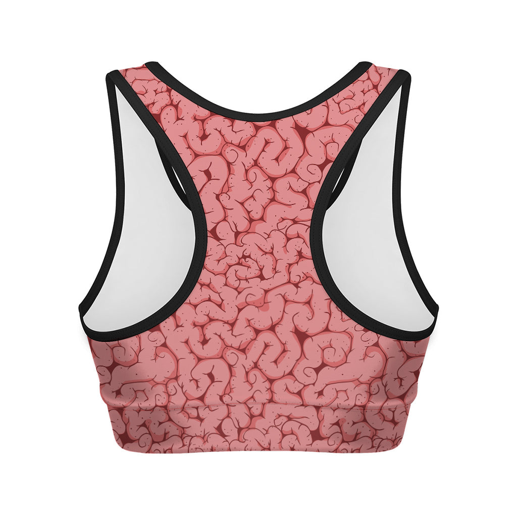 Zombie Brain Print Women's Sports Bra