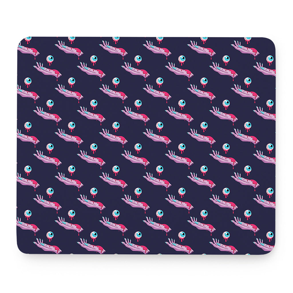 Zombie Eyeball Pattern Print Mouse Pad
