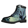Zombie Hand Rising From Grave Print Work Boots