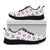 4th of July USA Star Pattern Print Black Sneakers