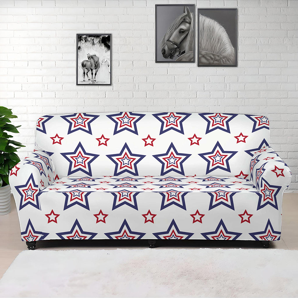 4th of July USA Star Pattern Print Sofa Cover