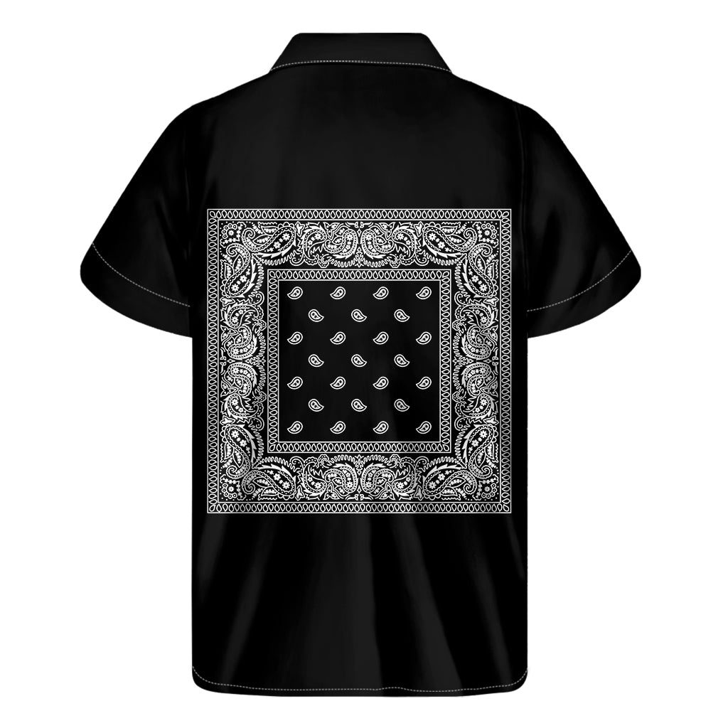 Black Bandana Men's Short Sleeve Shirt